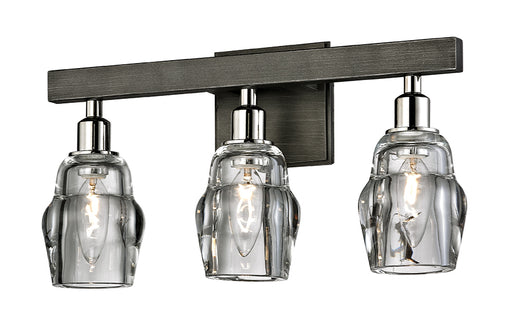 Troy Lighting - B6003-GRA/PN - Three Light Bath - Citizen - Graphite And Polished Nickel