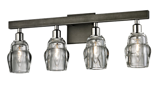 Troy Lighting - B6004-GRA/PN - Four Light Bath - Citizen - Graphite And Polished Nickel