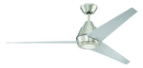 Craftmade - ACA56BNK3 - 56"Ceiling Fan - Acadian - Brushed Polished Nickel