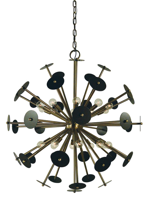Framburg - 4978 AB/MB - 20 Light Chandelier - Apogee - Antique Brass with Mahogany Bronze Accents