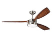 Visual Comfort Fan - 3DSTR57BSD - 57``Ceiling Fan - Destin 57 - Brushed Steel