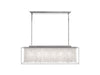 Avenue Lighting - HF9000-SLV - Six Light Chandelier - Soho - Polished Nickel Silver Finish With Moon Rock Gem Nuggets