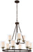 Minka-Lavery - 3079-416 - Nine Light Chandelier - Studio 5 - Painted Bronze W/Natural Brush