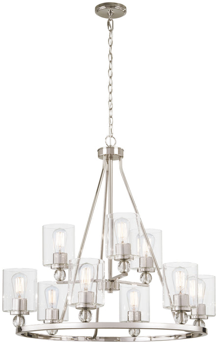 Minka-Lavery - 3079-613 - Nine Light Chandelier - Studio 5 - Polished Nickel