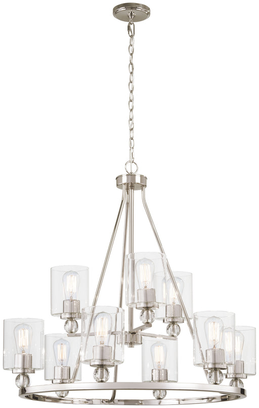 Minka-Lavery - 3079-613 - Nine Light Chandelier - Studio 5 - Polished Nickel