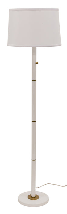 House of Troy - RU703-WT - Three Light Floor Lamp - Rupert - White With Weathered Brass Accents