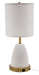 House of Troy - RU751-WT - One Light Table Lamp - Rupert - White With Weathered Brass Accents