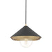 Mitzi - H139701L-AGB/BK - One Light Pendant - Marnie - Aged Brass/Black