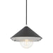 Mitzi - H139701L-PN/BK - One Light Pendant - Marnie - Polished Nickel/Black