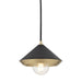 Mitzi - H139701S-AGB/BK - One Light Pendant - Marnie - Aged Brass/Black