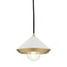 Mitzi - H139701S-AGB/WH - One Light Pendant - Marnie - Aged Brass/Soft Off White