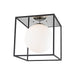 Mitzi - H141501L-PN/BK - One Light Flush Mount - Aira - Polished Nickel/Black