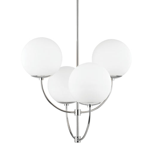 Mitzi - H160804-PN - Four Light Chandelier - Carrie - Polished Nickel