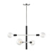 Mitzi - H178804-PN/BK - Four Light Chandelier - Astrid - Polished Nickel/Black