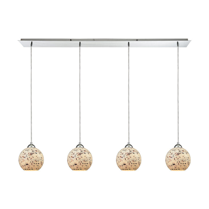 ELK Home - 10741/4LP - Four Light Pendant - Spatter - Polished Chrome