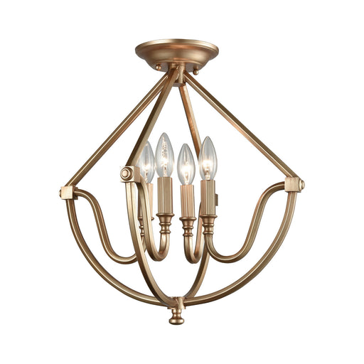 ELK Home - 12841/4 - Four Light Semi Flush Mount - Stanton - Matte Gold