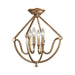 ELK Home - 12841/4 - Four Light Semi Flush Mount - Stanton - Matte Gold