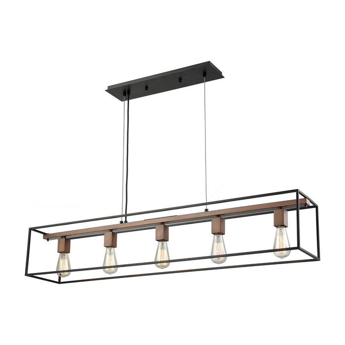 ELK Home - 14463/5 - Five Light Linear Chandelier - Rigby - Oil Rubbed Bronze