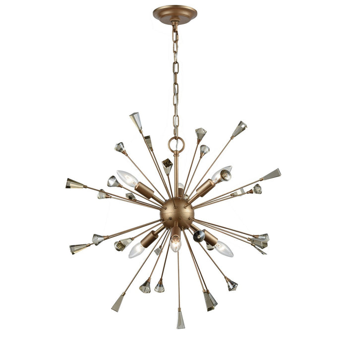 ELK Home - 33020/6 - Six Light Chandelier - Sprigny - Matte Gold