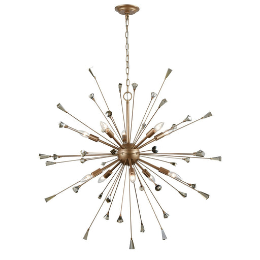 ELK Home - 33021/10 - Ten Light Chandelier - Sprigny - Matte Gold