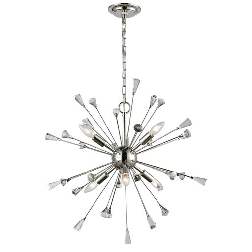 ELK Home - 33030/6 - Six Light Chandelier - Sprigny - Polished Nickel