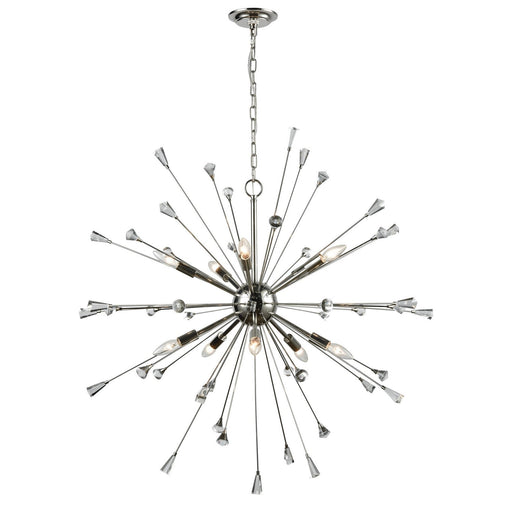 ELK Home - 33031/10 - Ten Light Chandelier - Sprigny - Polished Nickel