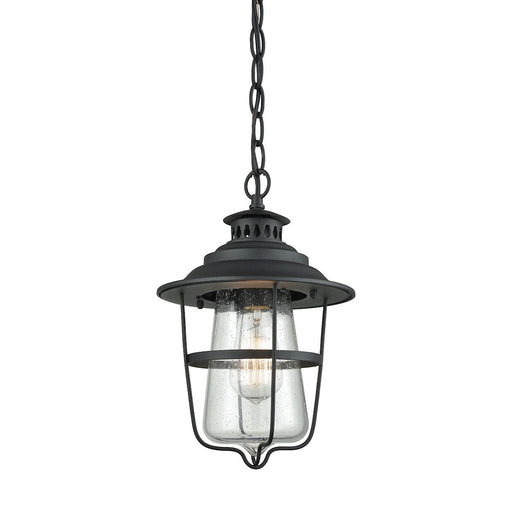 ELK Home - 45121/1 - One Light Outdoor Pendant - San Mateo - Textured Matte Black