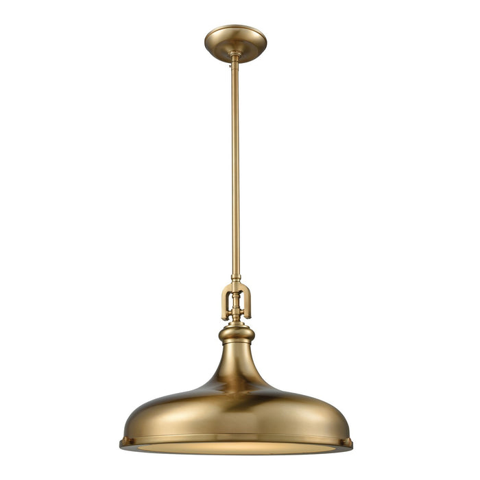 ELK Home - 57072/1 - One Light Pendant - Rutherford - Satin Brass