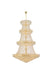 Elegant Lighting - V1800G62G/RC - 56 Light Chandelier - Primo - Gold