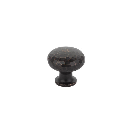 Arts & Crafts Round Dimpled Knob, 1-1/4", US10B