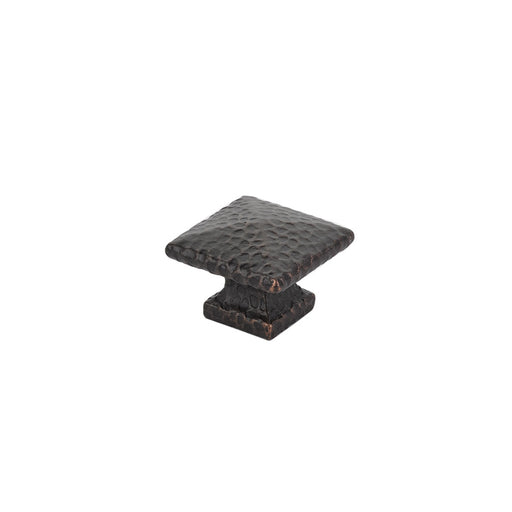 Arts & Crafts Square Dimpled Knob, 1-1/4", US10B