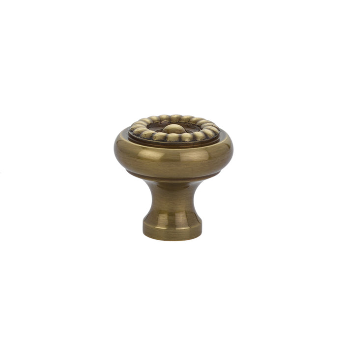 Cabinet Knob, Brass Rope, 1-1/4", US7