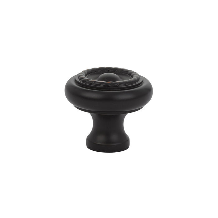 Cabinet Knob, Brass Rope, 1-3/4", US10B