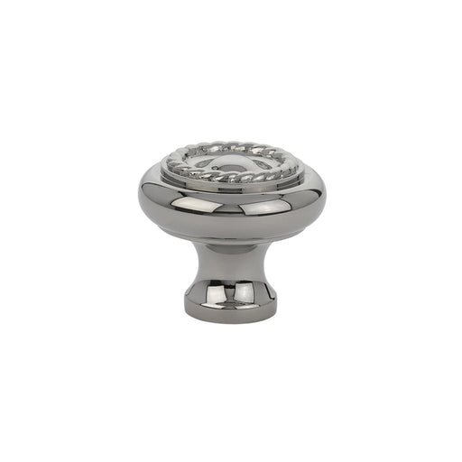 Cabinet Knob, Brass Rope, 1-3/4", US14
