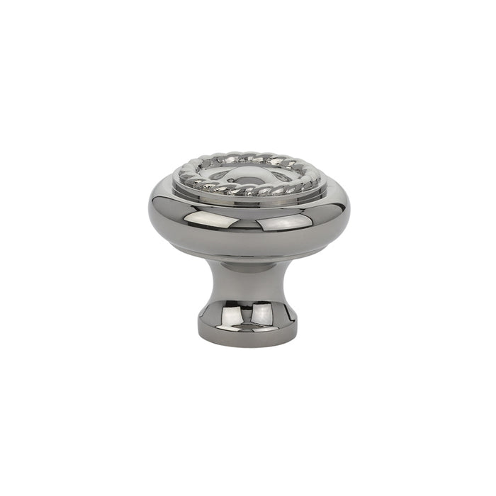 Cabinet Knob, Brass Rope, 1-3/4", US14