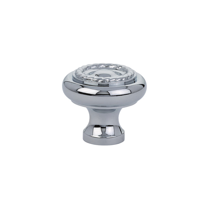 Cabinet Knob, Brass Rope, 1-3/4", US26