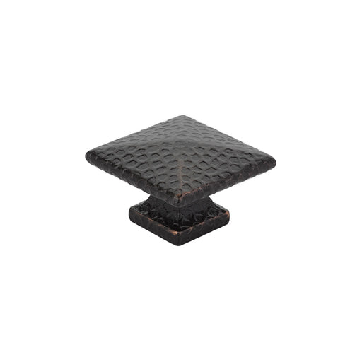 Arts & Crafts Square Dimpled Knob, 1-3/4", US10B