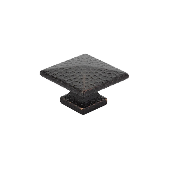 Arts & Crafts Square Dimpled Knob, 1-3/4", US10B