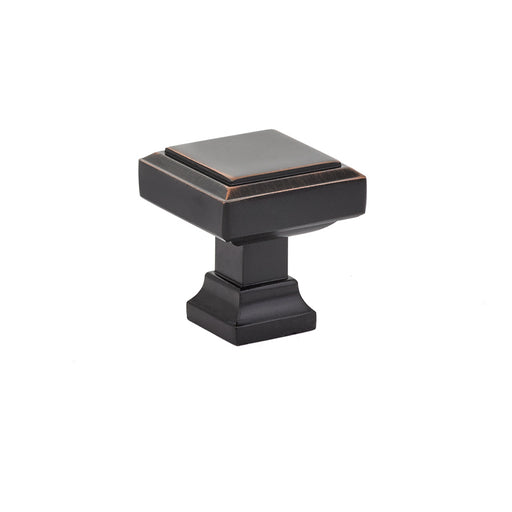 Geometric Square Knob, 1-1/4", US10B