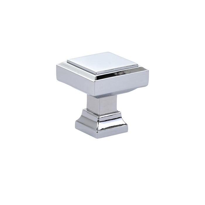Geometric Square Knob, 1-1/4", US26