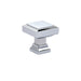 Geometric Square Knob, 1-1/4", US26