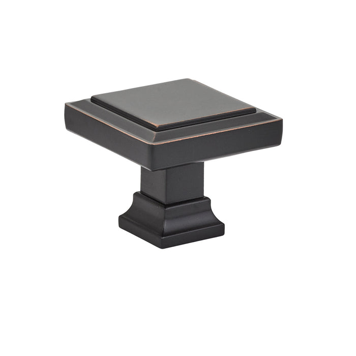 Geometric Square Knob, 1-5/8", US10B