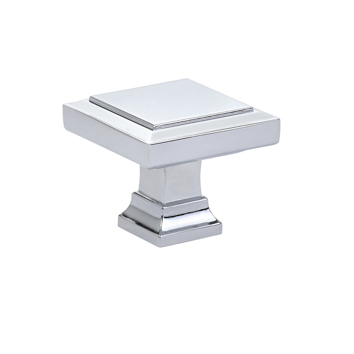 Geometric Square Knob, 1-5/8", US26