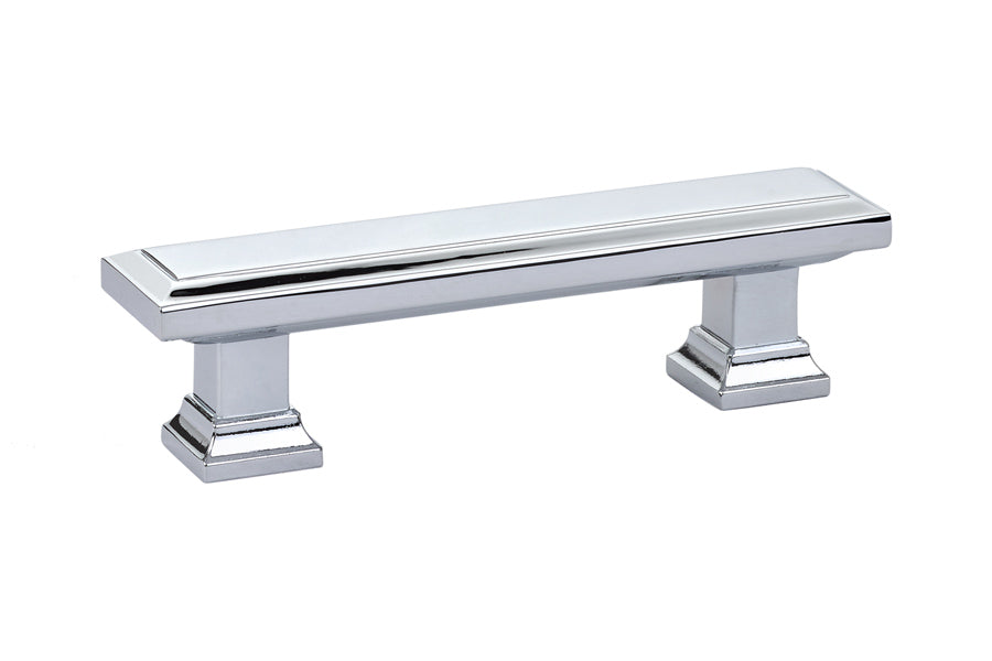 Geometric Rectangular Pull, 3" C-C, US26