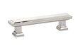 Geometric Rectangular Pull, 3-1/2" C-C, US14