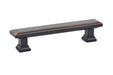Geometric Rectangular Pull, 4" C-C, US10B