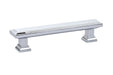 Geometric Rectangular Pull, 4" C-C, US26