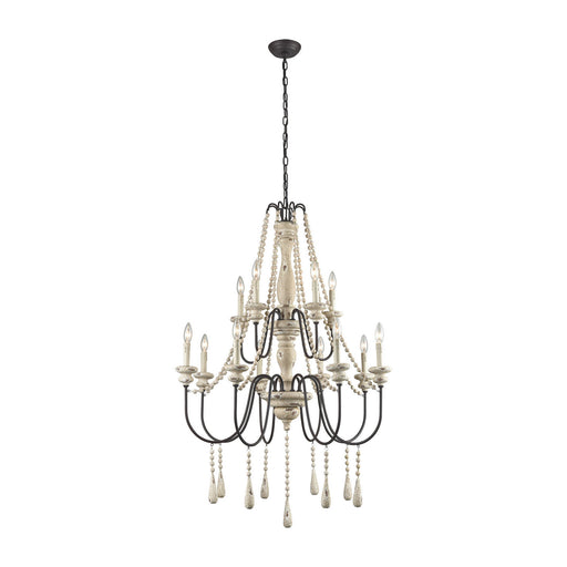 ELK Home - 3215-006 - 12 Light Chandelier - Sommieres - Antique French Cream