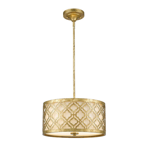 Lucas + McKearn - GN/ARABELLA/P/M - Two Light Island Pendant - Arabella - Distressed Gold