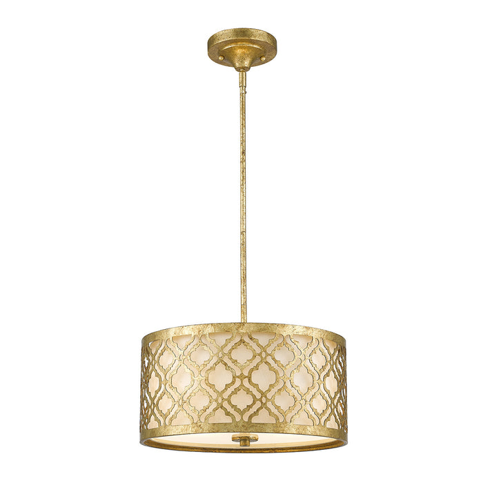 Lucas + McKearn - GN/ARABELLA/P/M - Two Light Island Pendant - Arabella - Distressed Gold